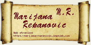 Marijana Repanović vizit kartica